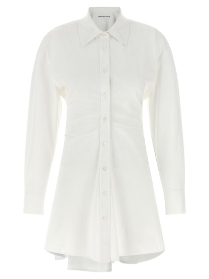 White Cotton Short Dress