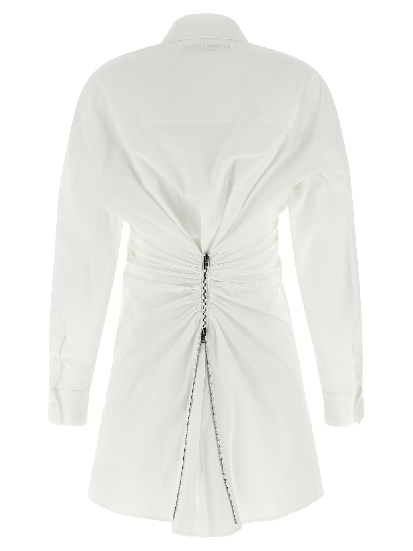 White Cotton Short Dress
