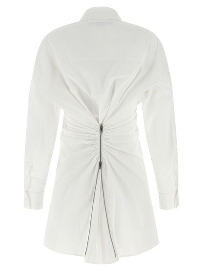 White Cotton Short Dress