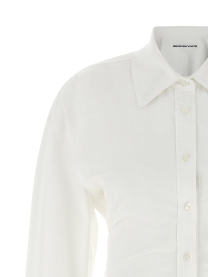 White Cotton Short Dress