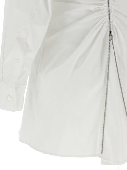 White Cotton Short Dress
