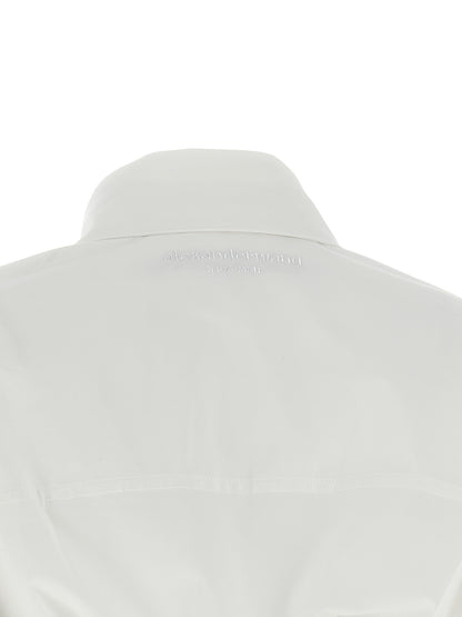 White Cotton Short Dress