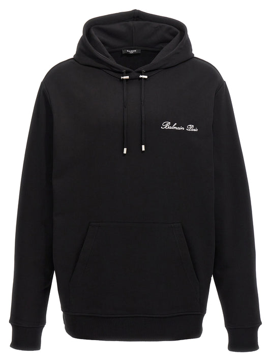 Black Cotton Sweatshirt