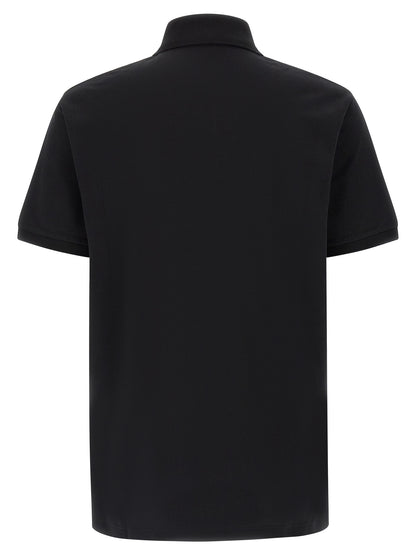 Black Cotton Polo Shirt
