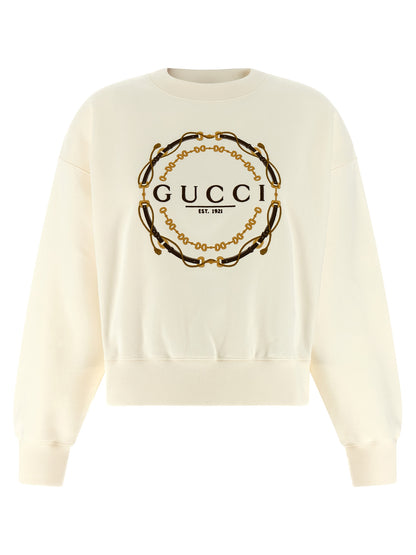 White Cotton Sweatshirt