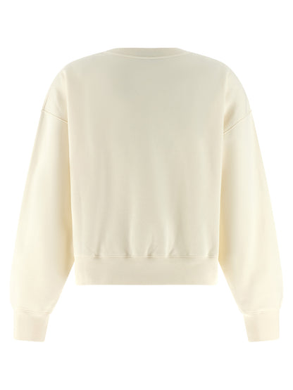 White Cotton Sweatshirt