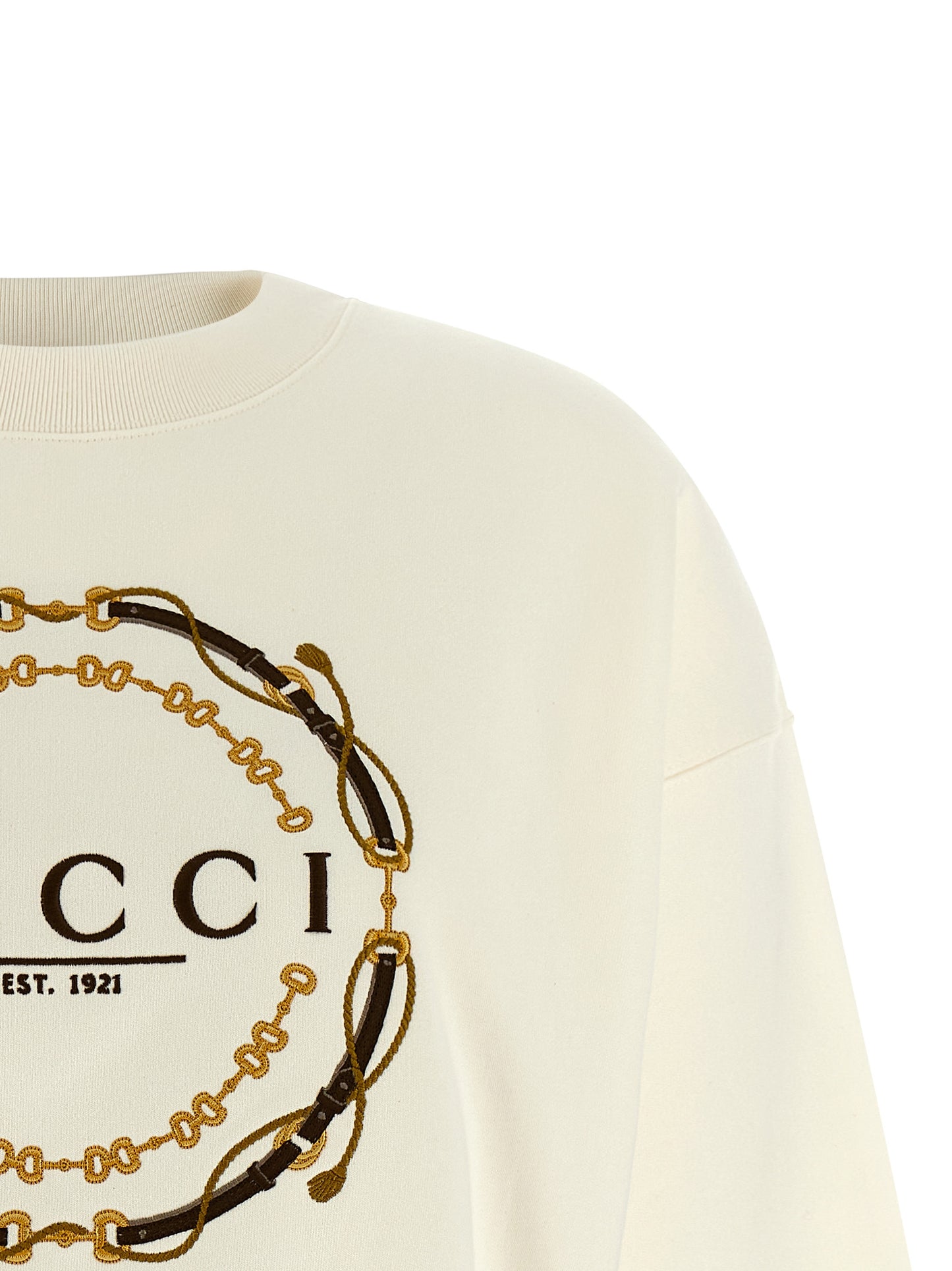 White Cotton Sweatshirt