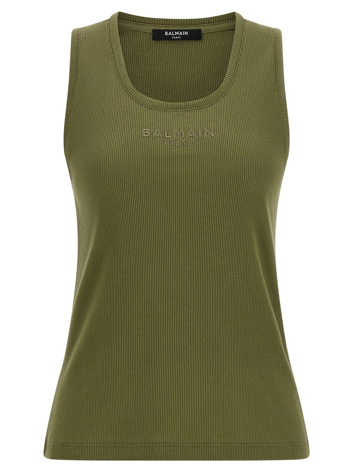 Bicolor Cotton Sleeveles T-Shirt