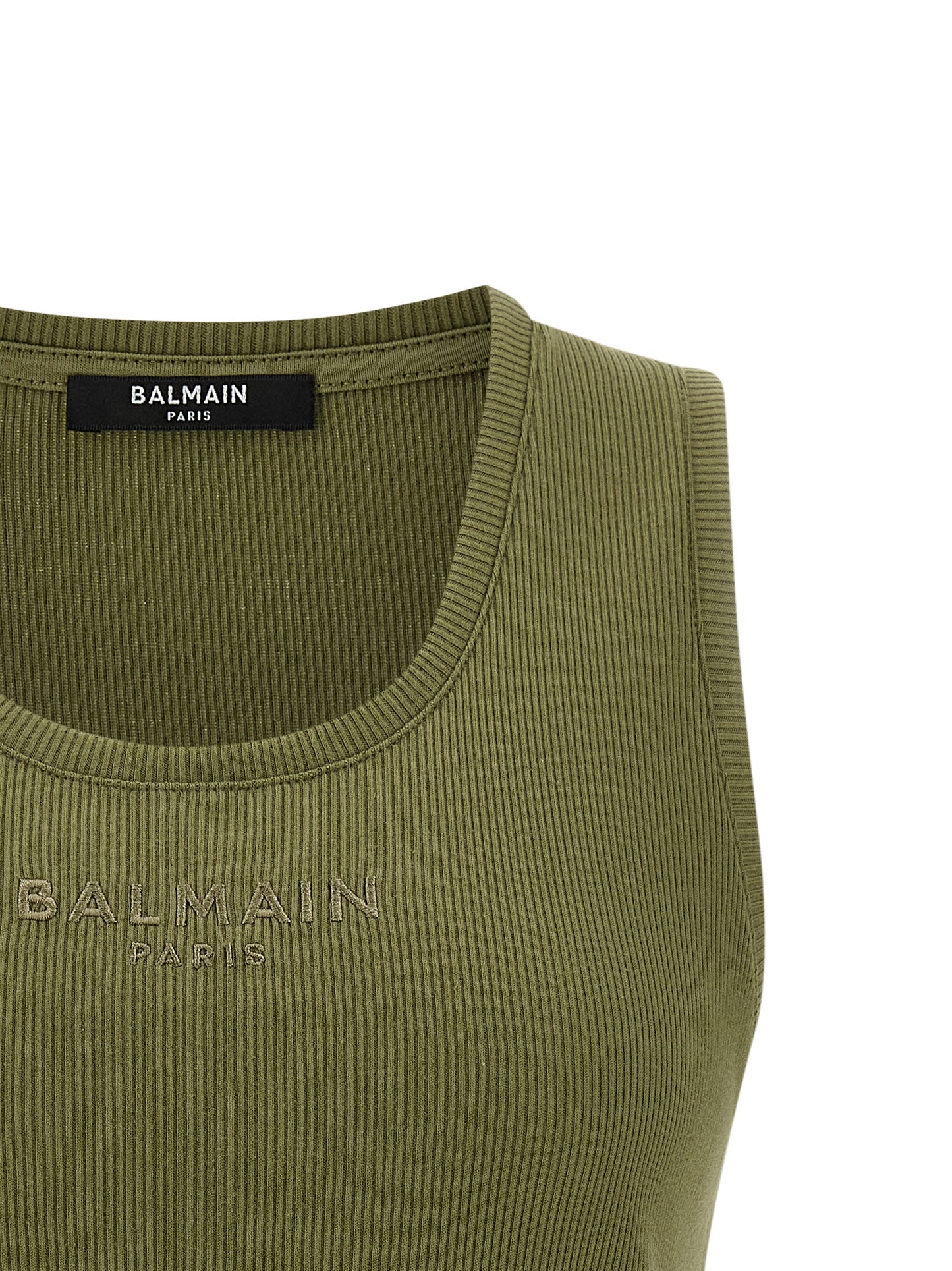Bicolor Cotton Sleeveles T-Shirt