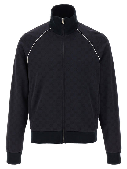 Blue Polyamide Sweatshirt