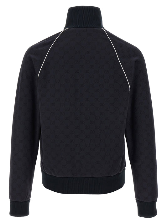 Blue Polyamide Sweatshirt