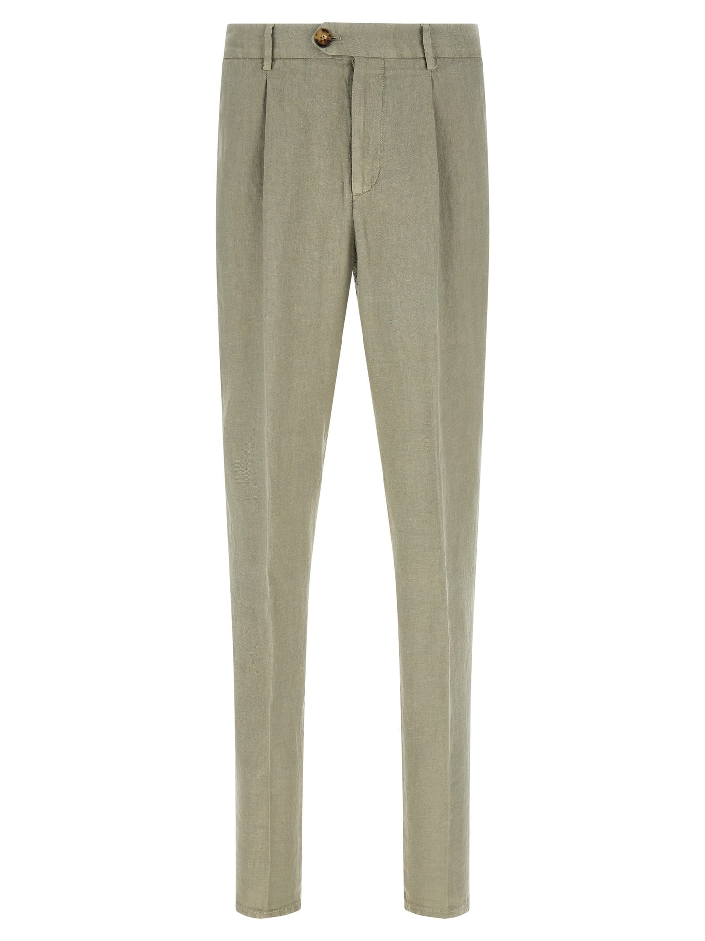 Bicolor Linen Casual Pants