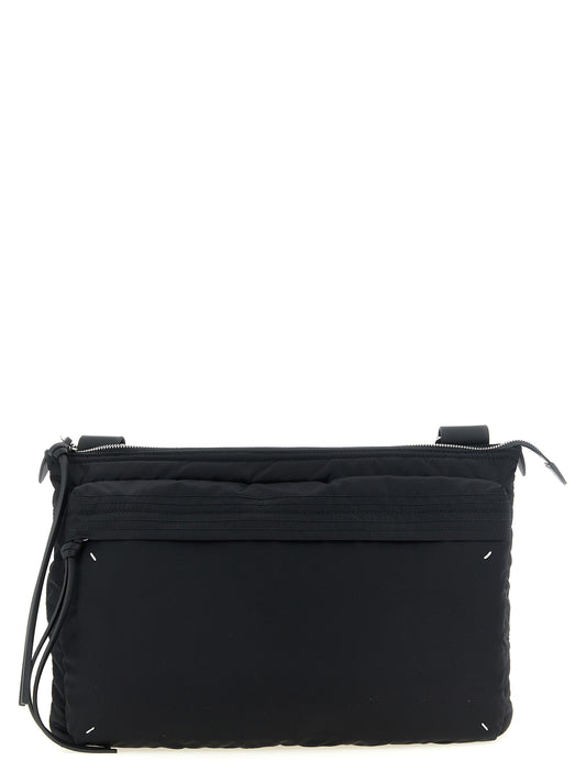 Black Polyamide Crossbody Bag