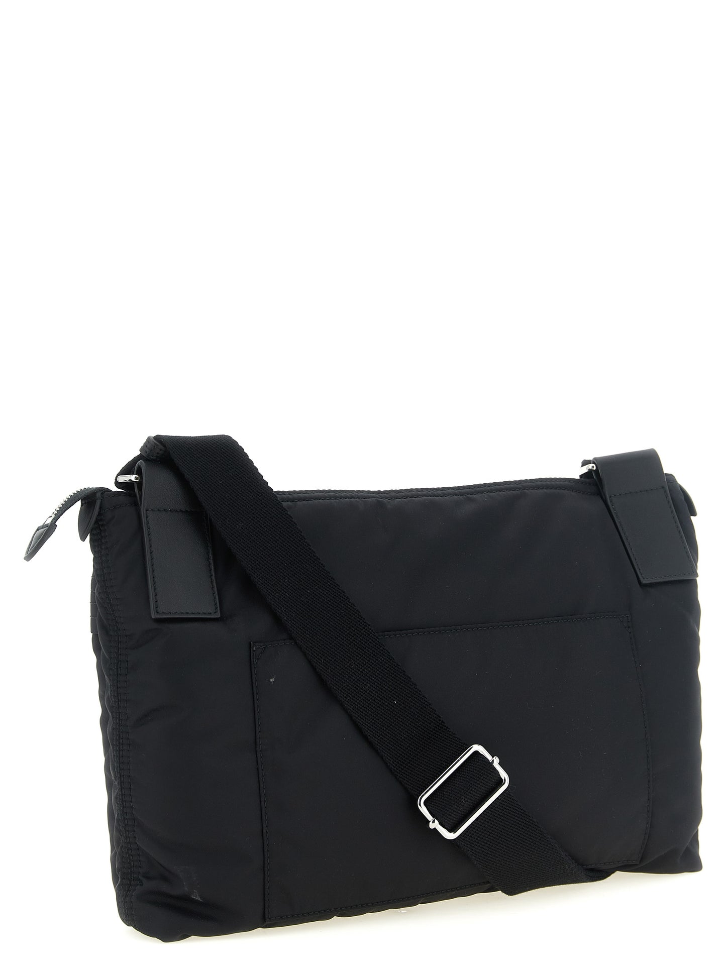 Black Polyamide Crossbody Bag