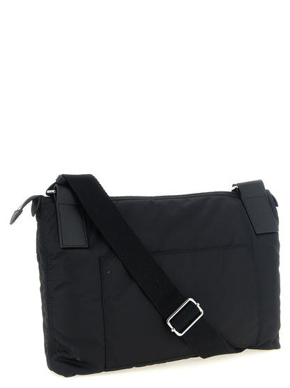 Black Polyamide Crossbody Bag