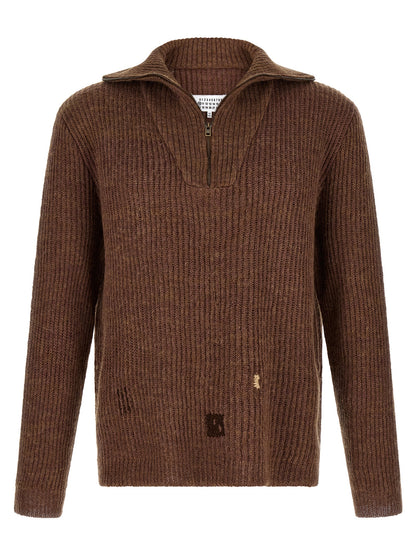 Brown Linen Cardigan