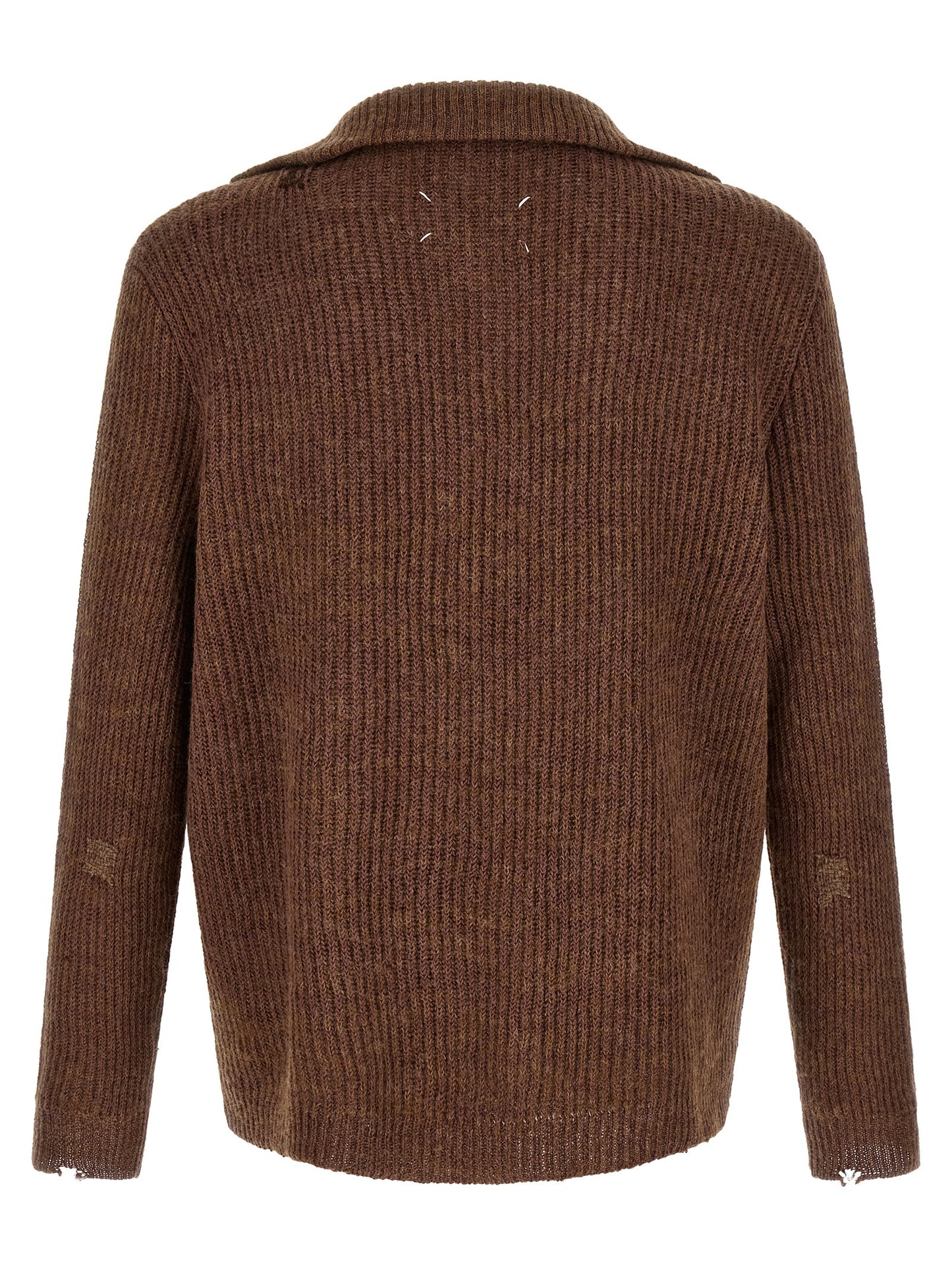 Brown Linen Cardigan