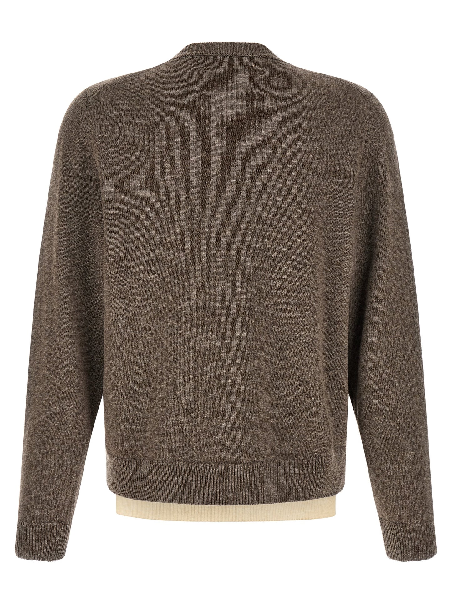 Brown Virgin Wool Cardigan