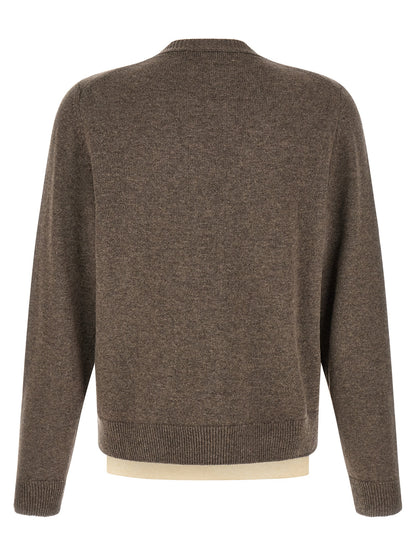 Brown Virgin Wool Cardigan