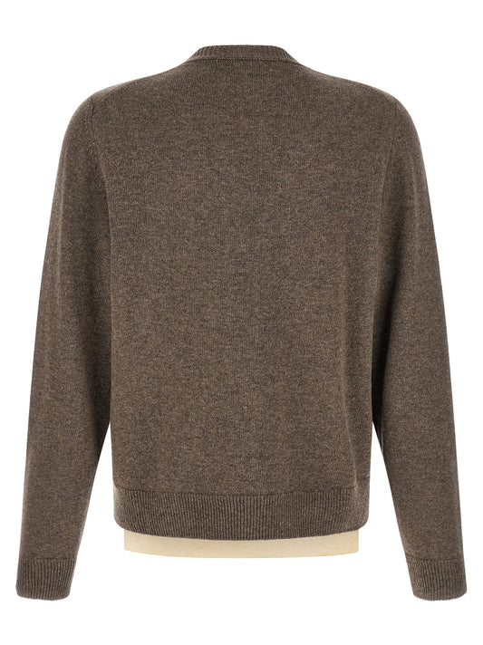 Brown Virgin Wool Cardigan