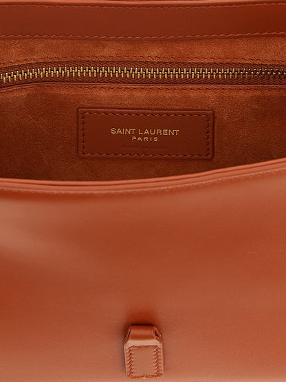 Orange Calfskin Shoulder Bag