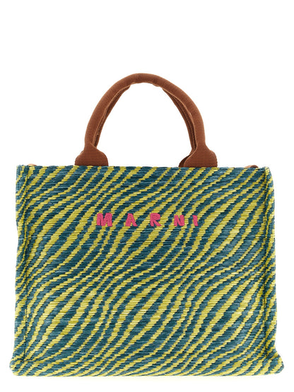 Multicolor Polyamide Handbag