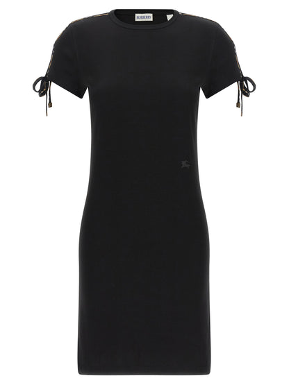 Black Cotton Short Dress