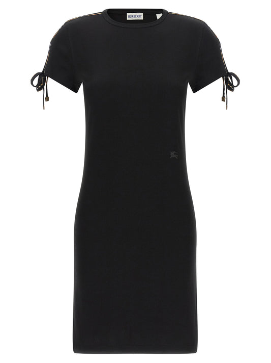 Black Cotton Short Dress