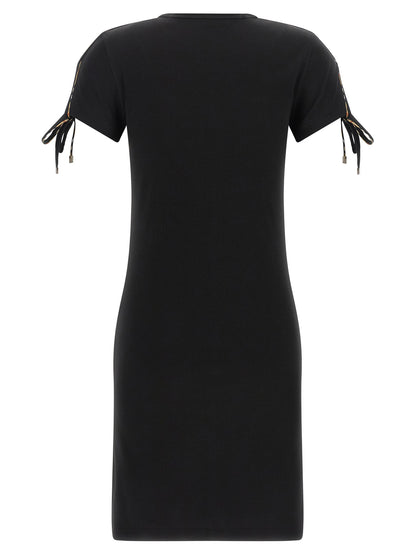 Black Cotton Short Dress