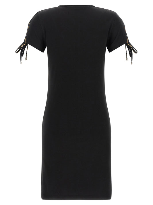 Black Cotton Short Dress
