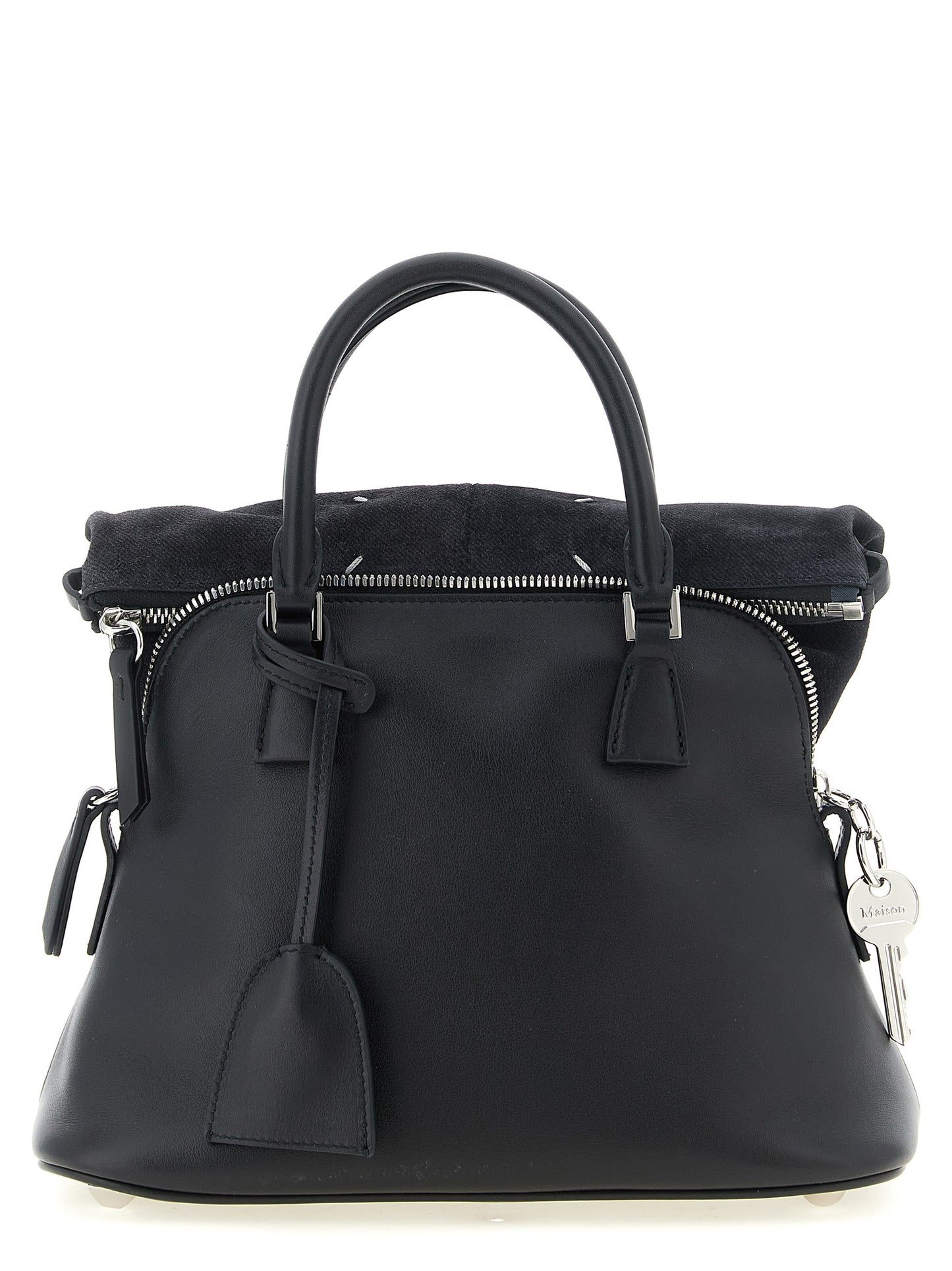 Black Calfskin Shoulder Bag
