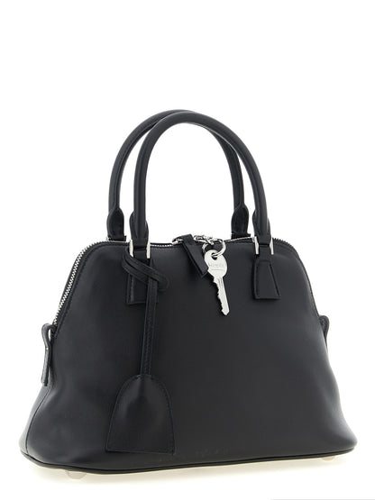 Black Calfskin Shoulder Bag