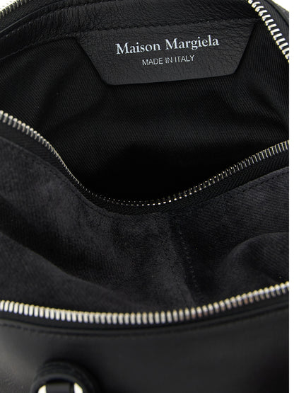 Black Calfskin Shoulder Bag