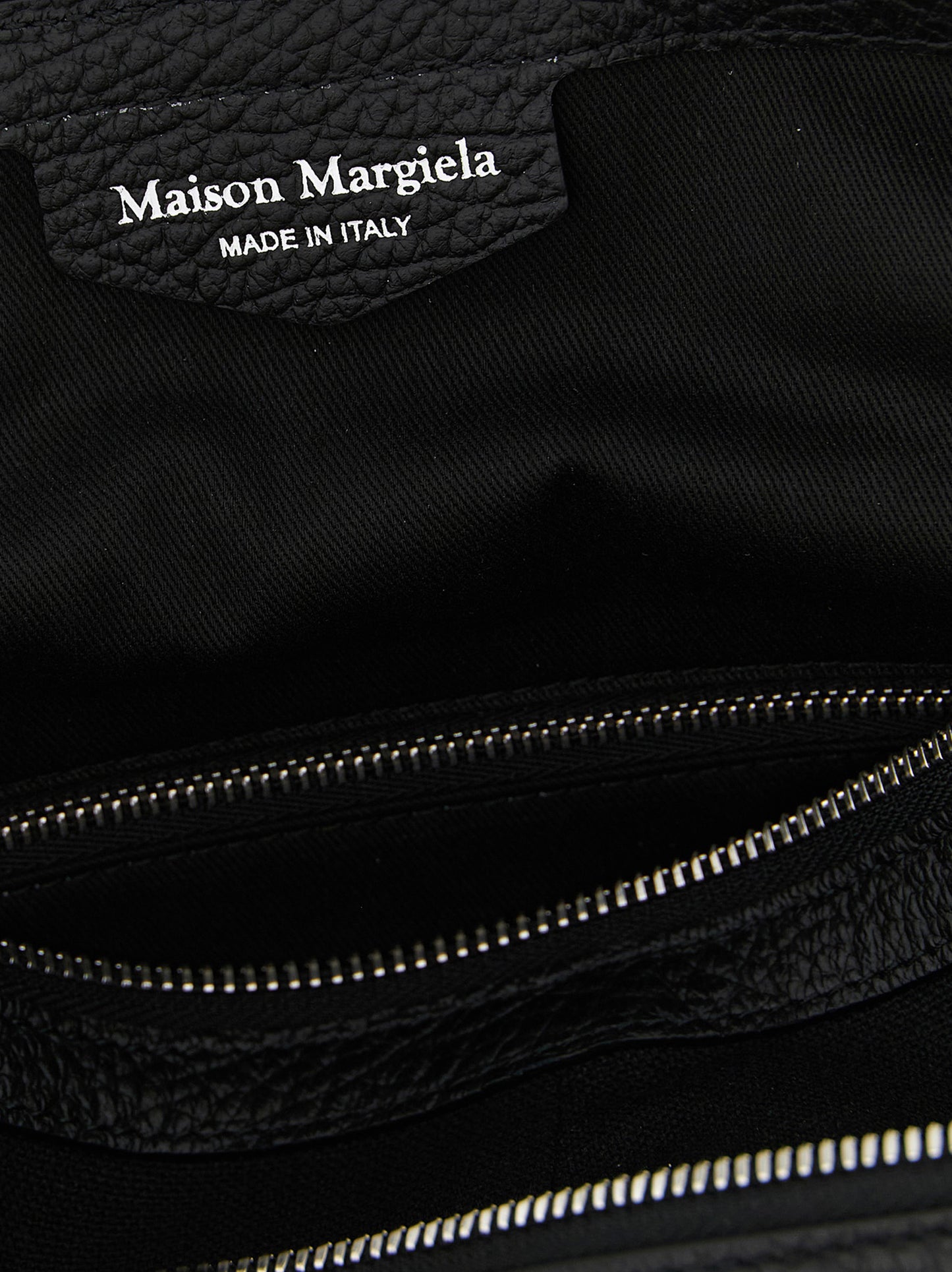 Black Calfskin Shoulder Bag