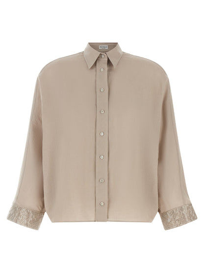 Beige Linen Blouse