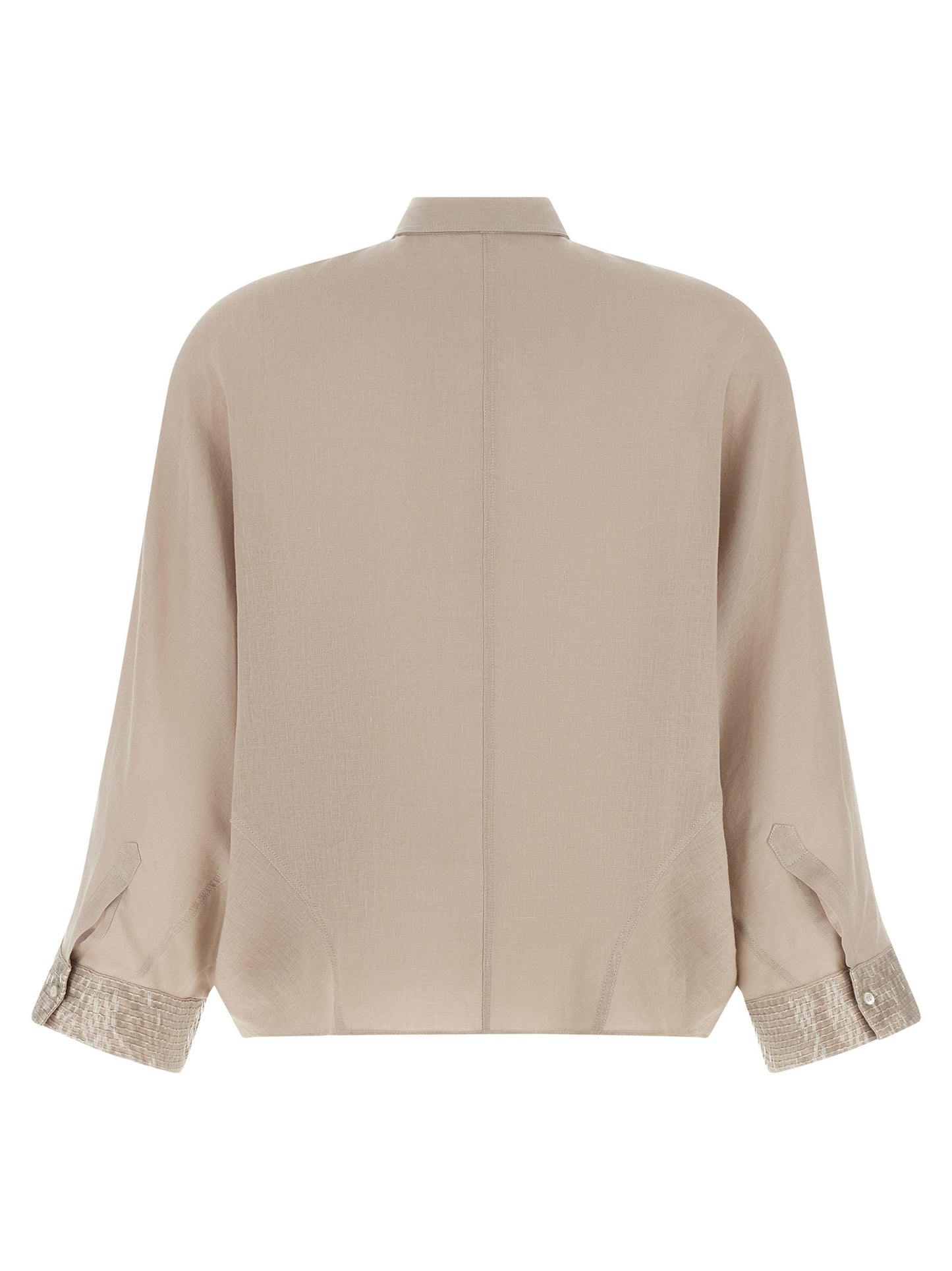 Beige Linen Blouse