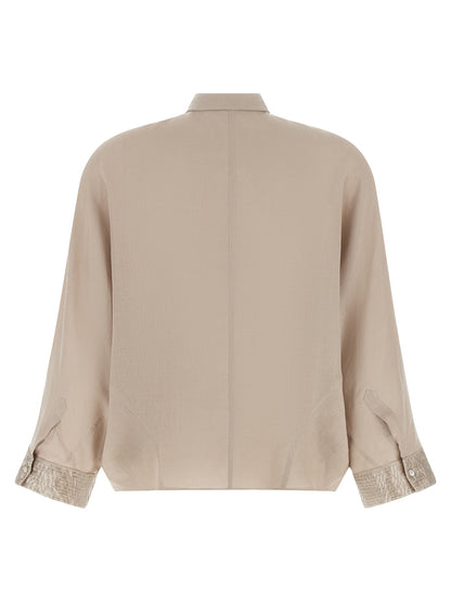 Beige Linen Blouse