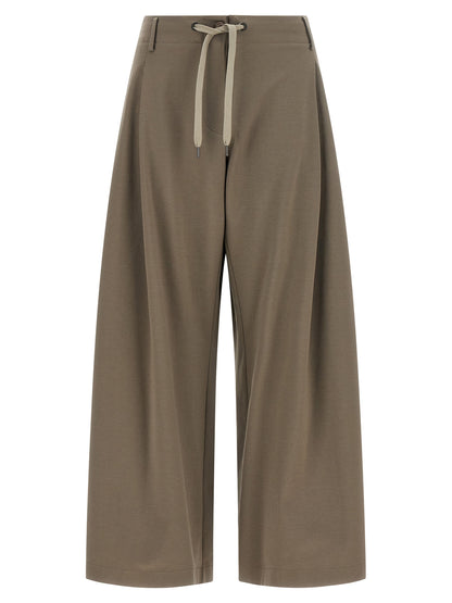 Gray Cotton Athletic Pants