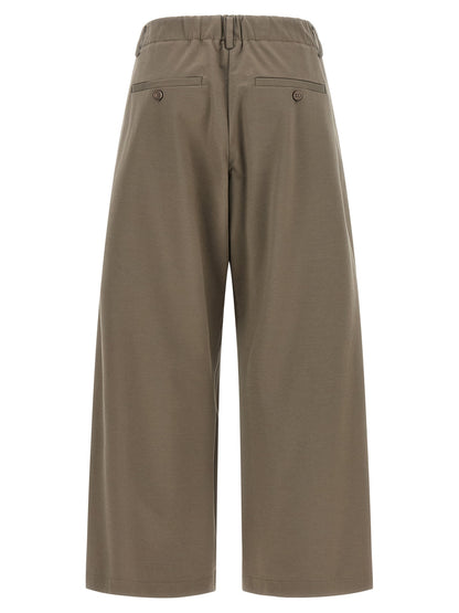Gray Cotton Athletic Pants