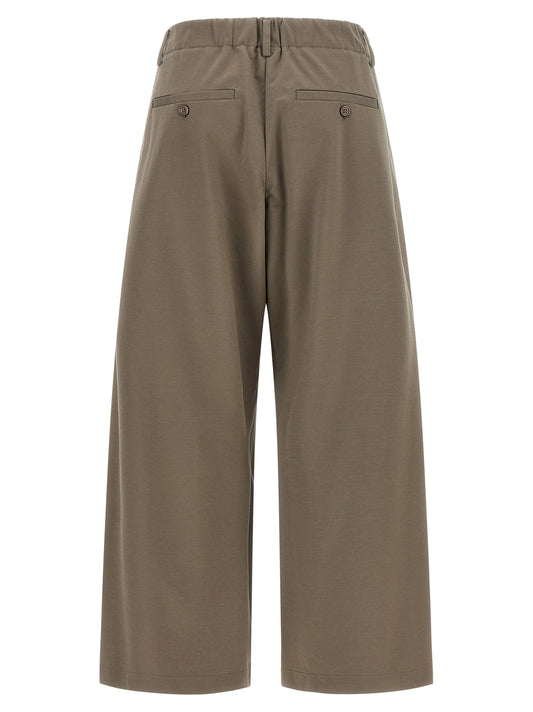 Gray Cotton Athletic Pants