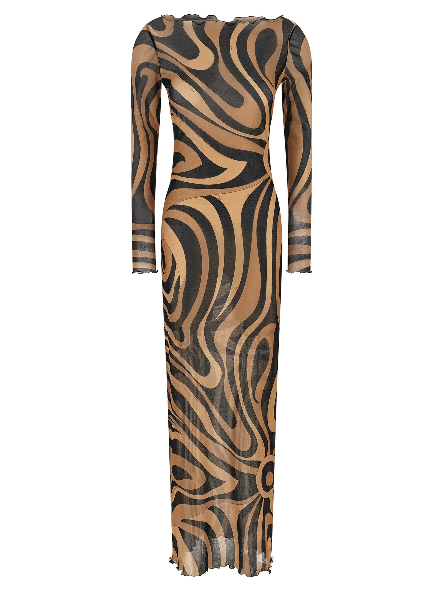 Multicolor Polyamide Long Dress
