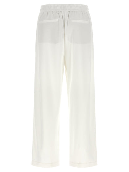 White Cotton Joggers (Workout Pants)