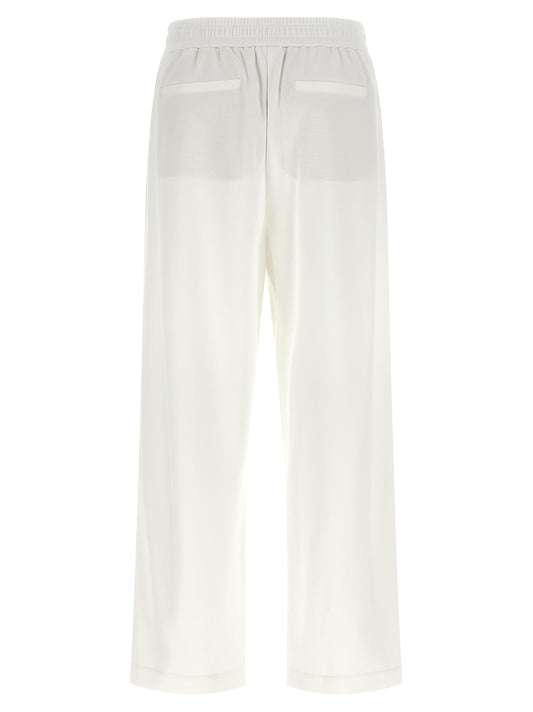 White Cotton Joggers (Workout Pants)