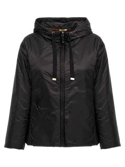 Black Polyester Shell Jacket