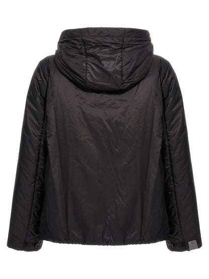 Black Polyester Shell Jacket