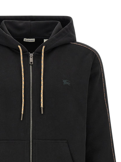 Black Cotton Sweatshirt