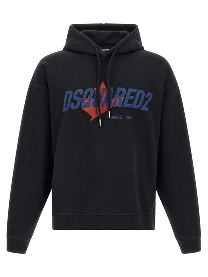 Black Cotton Sweatshirt