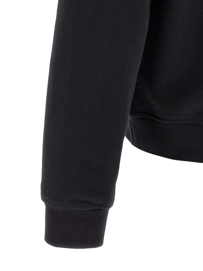 Black Cotton Sweatshirt