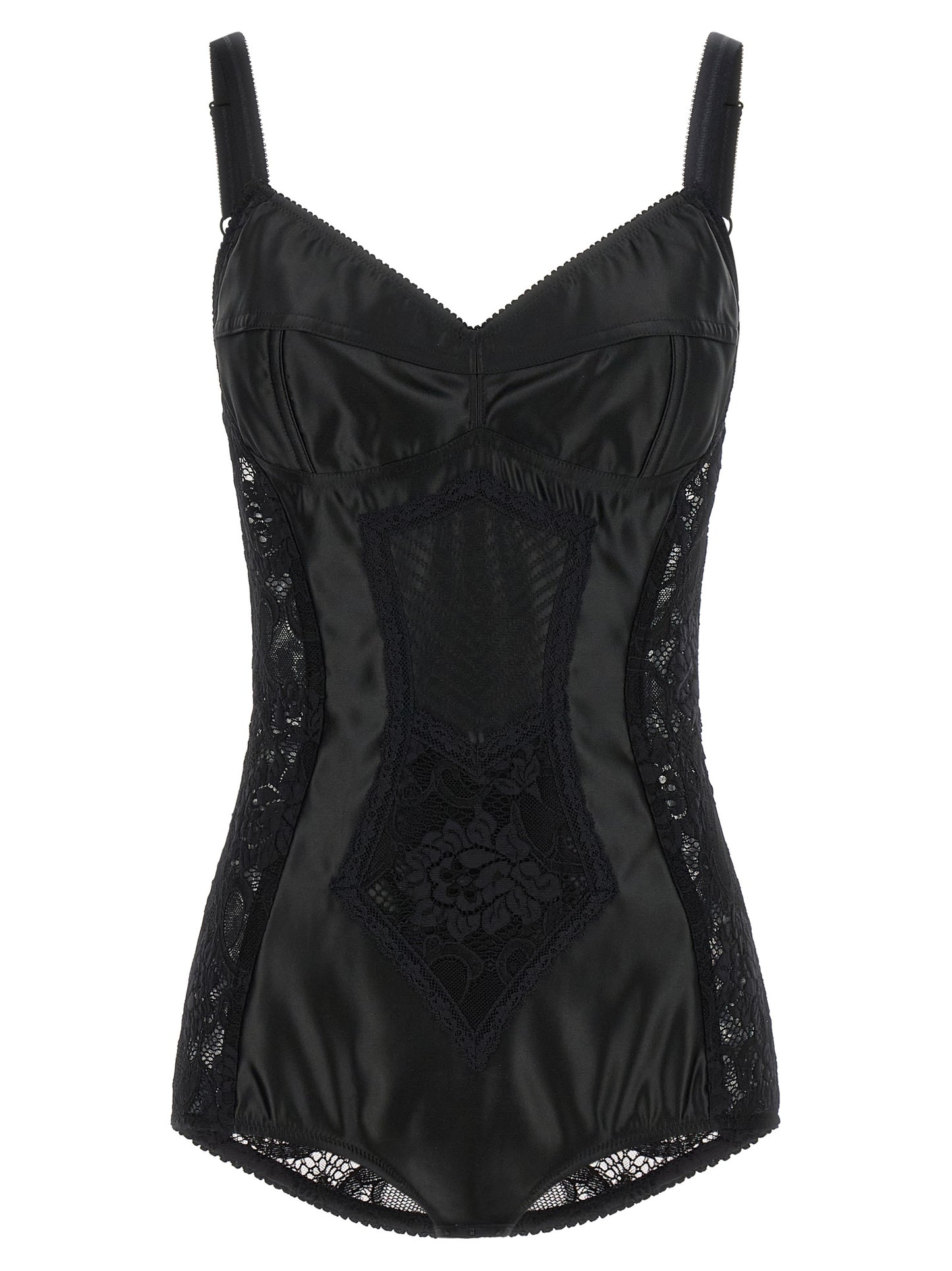 Black Polyamide Bodysuit
