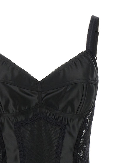 Black Polyamide Bodysuit